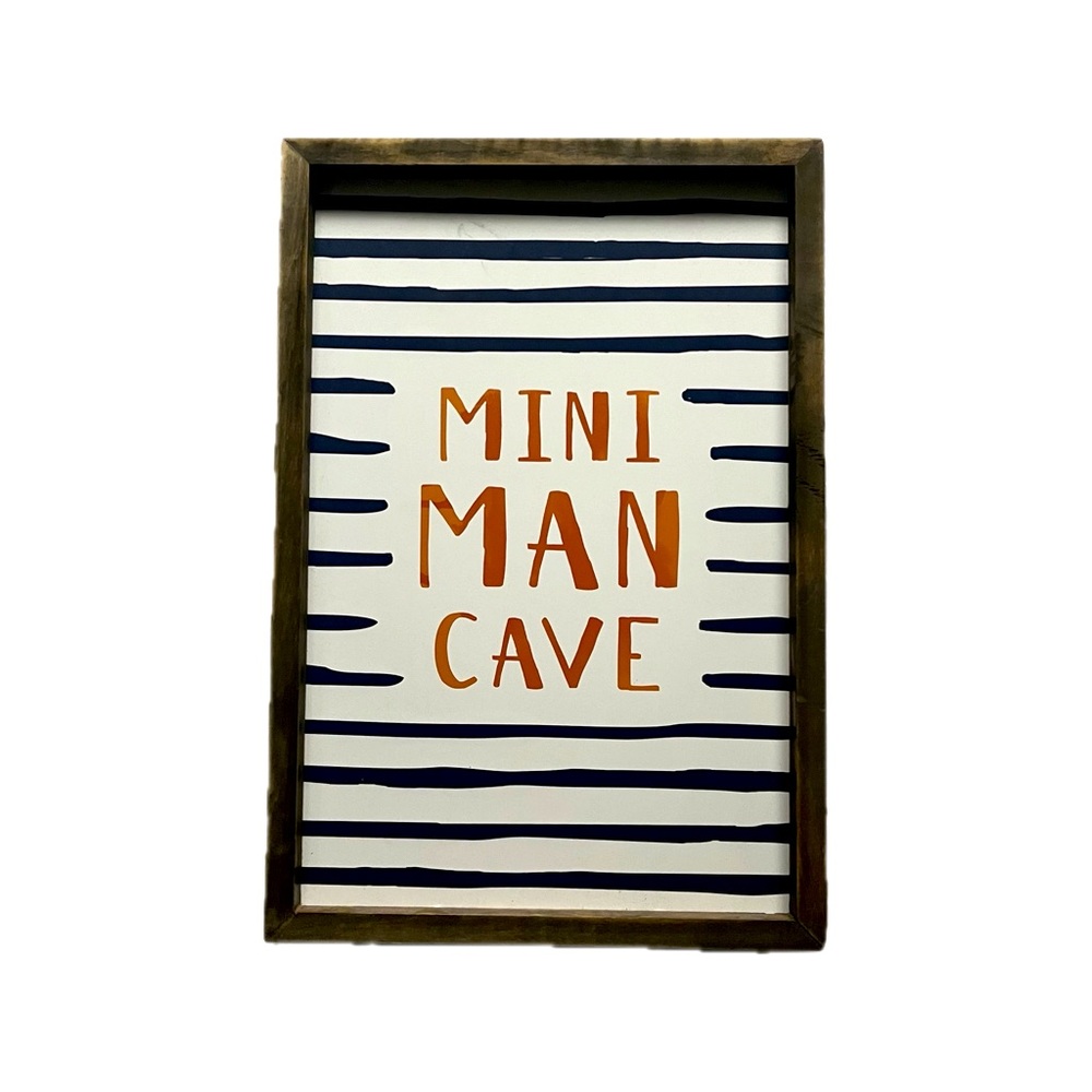 Mini Man Cave Framed Home Decor